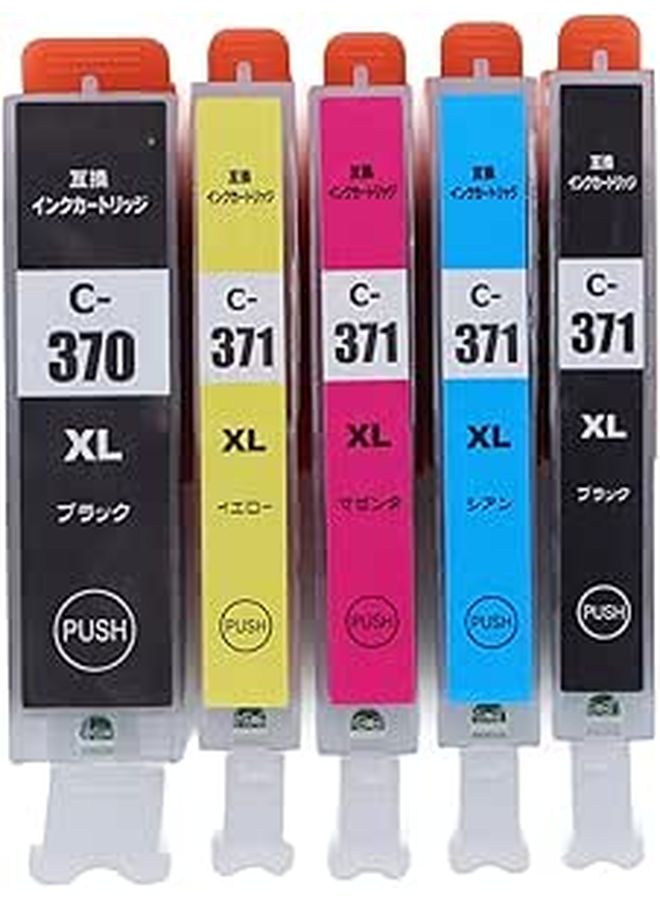 High Capacity PIXUS Ink Cartridge Set 5 Colors Clear Print Replacement for MG TS Series - Image 1