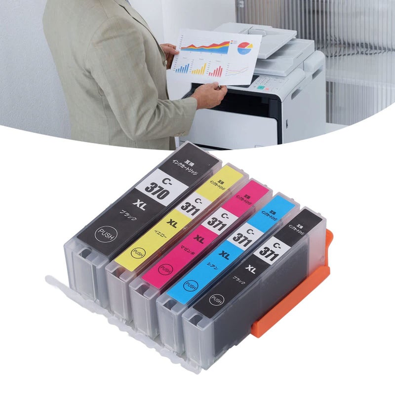 High Capacity PIXUS Ink Cartridge Set 5 Colors Clear Print Replacement for MG TS Series - Image 4