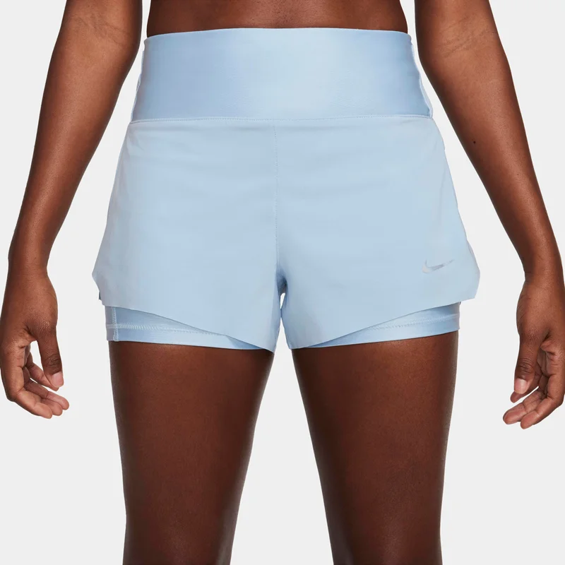 Nike Women's Dri-FIT Swift Mid-Rise 2-in-1 Running Shorts