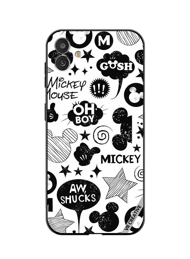 VR CREATIVE Protective Case Cover For Samsung Galaxy M13 5G Monochrome Mickey Pat Design Multicolour - Image 1