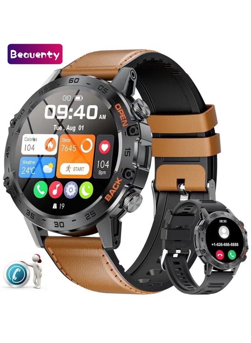 Beauenty Play Video Smart Watch for Men(Answer/Make Call),  1.39" HD Screen, 400mAh Battery, 5ATM Waterproof, Fitness Tracker, 100+ Sports Modes - Image 1
