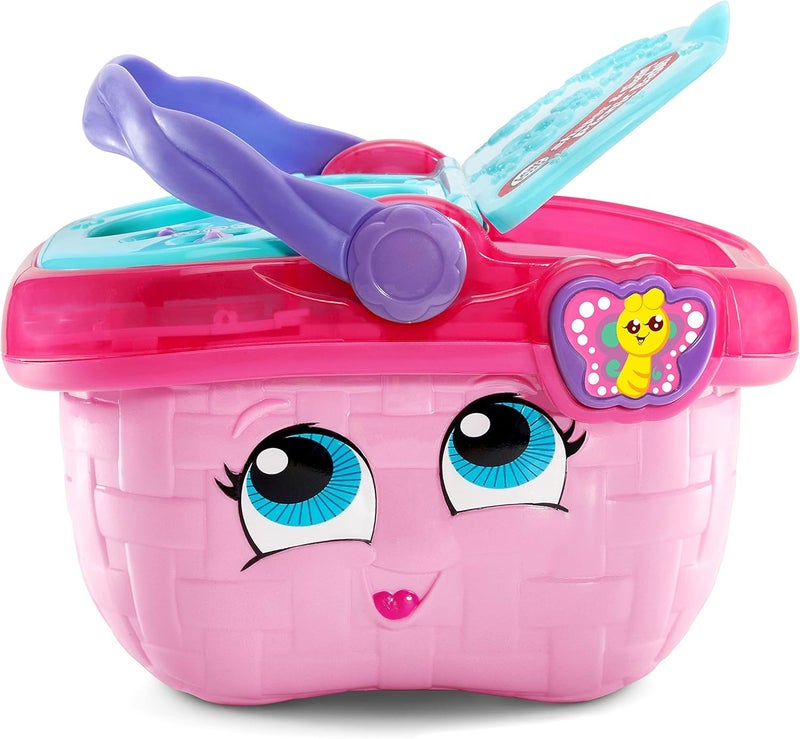 LeapFrog 603603 Shapes & Sharing Picnic Basket Baby Toy Educational and Interactive 16 Pieces for Creative and Learning Play For Boys & Girls 6 months, 1,2,3 Year Olds, Pink, One Size - Image 3