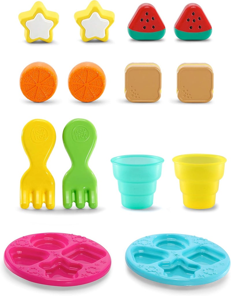 LeapFrog 603603 Shapes & Sharing Picnic Basket Baby Toy Educational and Interactive 16 Pieces for Creative and Learning Play For Boys & Girls 6 months, 1,2,3 Year Olds, Pink, One Size - Image 5