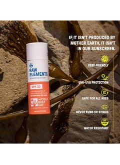 raw elements Raw Elements Ocean Ramsey World Reef Day Organic Sunscreen Stick SPF 30, Non-Nano Zinc Oxide, Reef-Safe, Cruelty-Free, Moisturizing, Zero Waste Tube, 1 oz  - Image 2