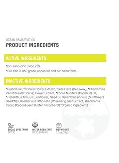 raw elements Raw Elements Ocean Ramsey World Reef Day Organic Sunscreen Stick SPF 30, Non-Nano Zinc Oxide, Reef-Safe, Cruelty-Free, Moisturizing, Zero Waste Tube, 1 oz  - Image 4
