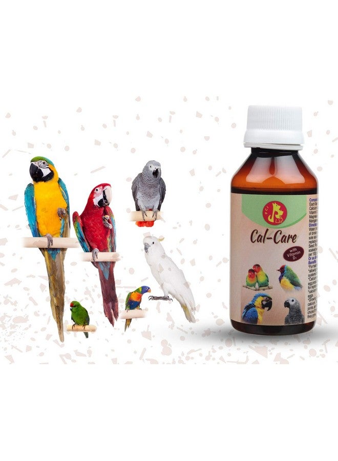 PET (Pci) Cal Care || Provide Essential Calcium || Healthy Bird Healthcare || Pack Of 2 || 30Ml X 2 - Image 1