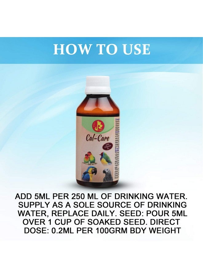 PET (Pci) Cal Care || Provide Essential Calcium || Healthy Bird Healthcare || Pack Of 2 || 30Ml X 2 - Image 4