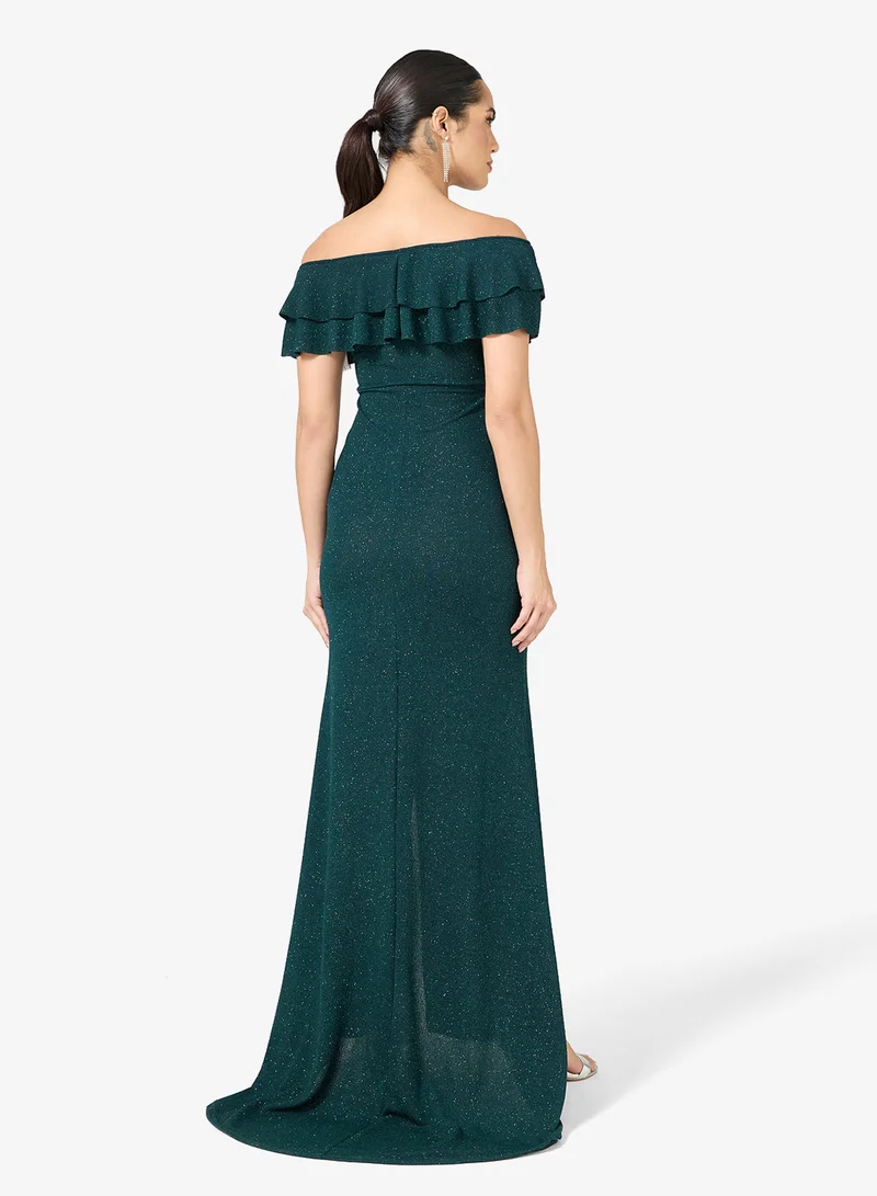 Ella Limited Edition Off Shoulder Shimmer Dress