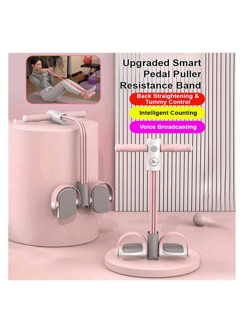 SYOSI Multifunction Tension Rope, 6-Tube Elastic Yoga Pedal Puller Resistance Rope, Multifunction Foot Pedal Resistance Band with counter, Natural Latex Tension Rope for Abdomen, Waist, Arm, Leg  - Image 2