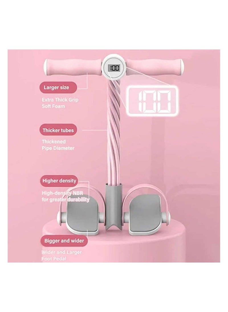 SYOSI Multifunction Tension Rope, 6-Tube Elastic Yoga Pedal Puller Resistance Rope, Multifunction Foot Pedal Resistance Band with counter, Natural Latex Tension Rope for Abdomen, Waist, Arm, Leg  - Image 5