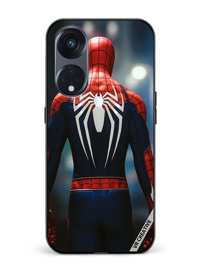 VR CREATIVE Protective Case Cover For Oppo Reno8 T 5G Spiderman Back Design Multicolour - Image 1