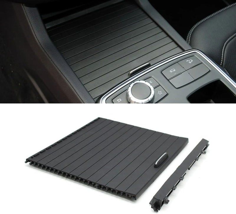 Goodithy Console Cup Holder Roller Cover for Mercedes Benz ML W166 GL X166 2012-2019 (Black) - Image 1