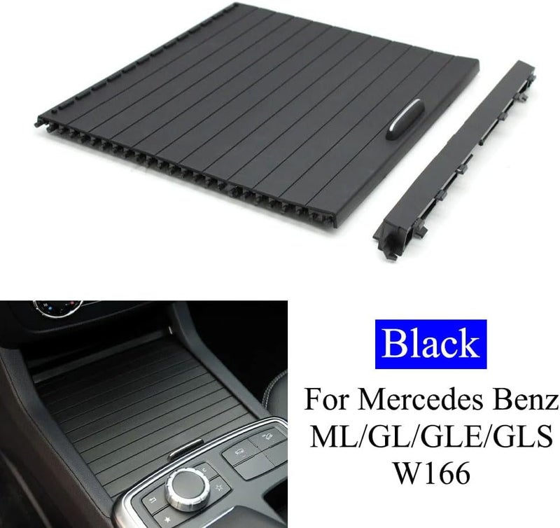 Goodithy Console Cup Holder Roller Cover for Mercedes Benz ML W166 GL X166 2012-2019 (Black) - Image 4