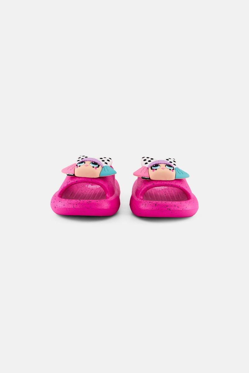 L.O.L. Surprise! Toddlers Girl Slip On Slides, Pink  - Image 2
