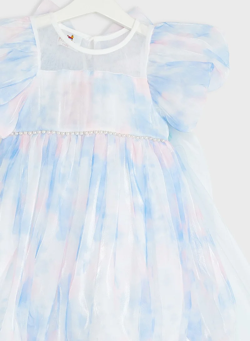 Pinata Girls Tie Dye Tulle Dress