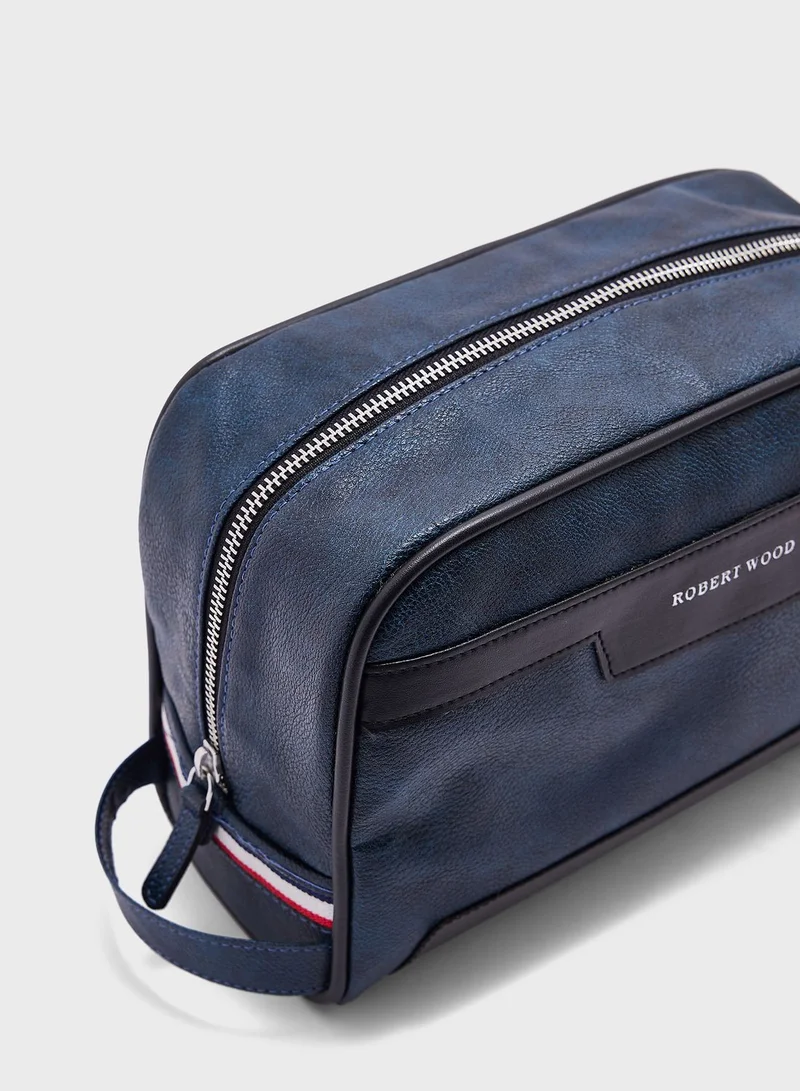 Robert Wood Travel Toiletry Bag