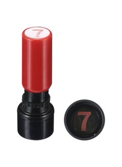 Number Stamps Self Inking, Numeral 7 7Mm Number Stamp Teacher Stamp Initial Stamp Ink Stamp For Class Notebook Scrapbooking Diy Craft, Red Shell