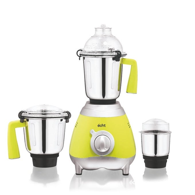 GL 7S MIXER GRINDER 750 WATT 3 STAINLESS STEEL JARS WET JAR 1500 ML MULTIPURPOSE JAR 1000 ML AND CHUTNEY JAR 300ML WITH 3 SPEED CONTROL WITH 2 YEARS WARRANTY GREEN SILVER