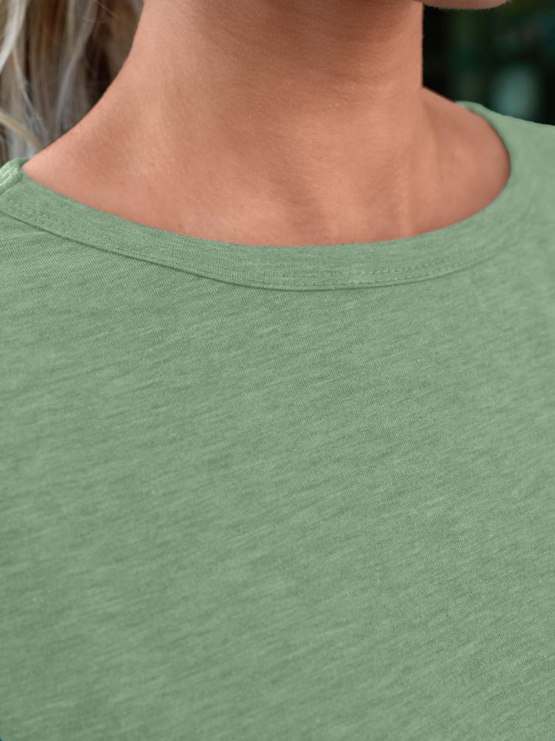 AUTOMET Womens Tops Shorts Sleeve Shirts for Summer Spring Beach Vacation Plus Size Oversized Casual Tee for Teen Girls 2025 02lightgreen L - Image 5