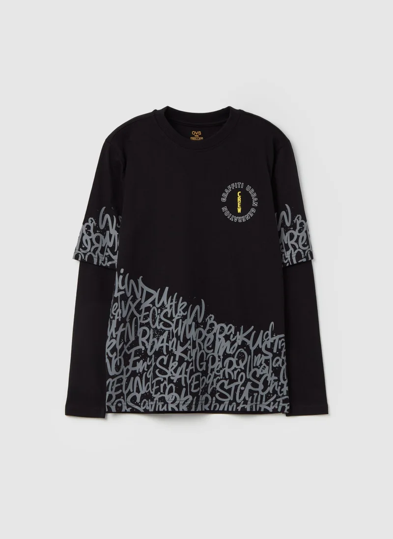 Ovs Long-sleeved T-shirt with print