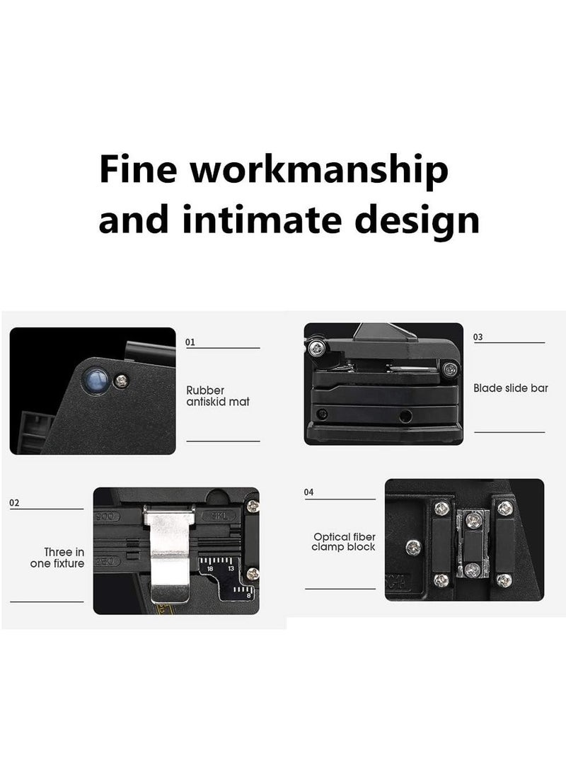 إيفرين قاطع كابلات الألياف الضوئية عالي الدقة SKL-6C من سبائك الألومنيوم باللون الأسود لا يتطلب تجميعًا - Image 4