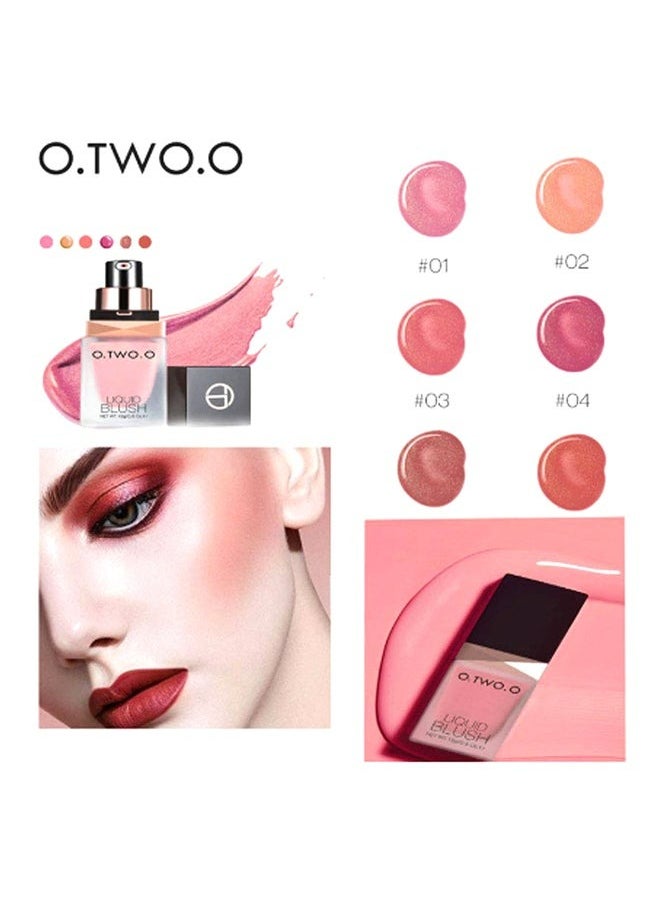 O.TWO.O Liquid Long lasting face Blusher 04 Micro  - Image 5