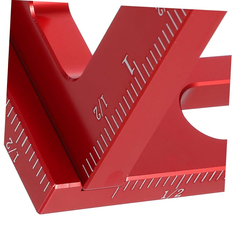 TEHAUX 90Degree Multi Angle Measuring Ruler Square Protractor Precision Tool for Woodworking Metalworking Engineering Versatile Measurement - Image 2