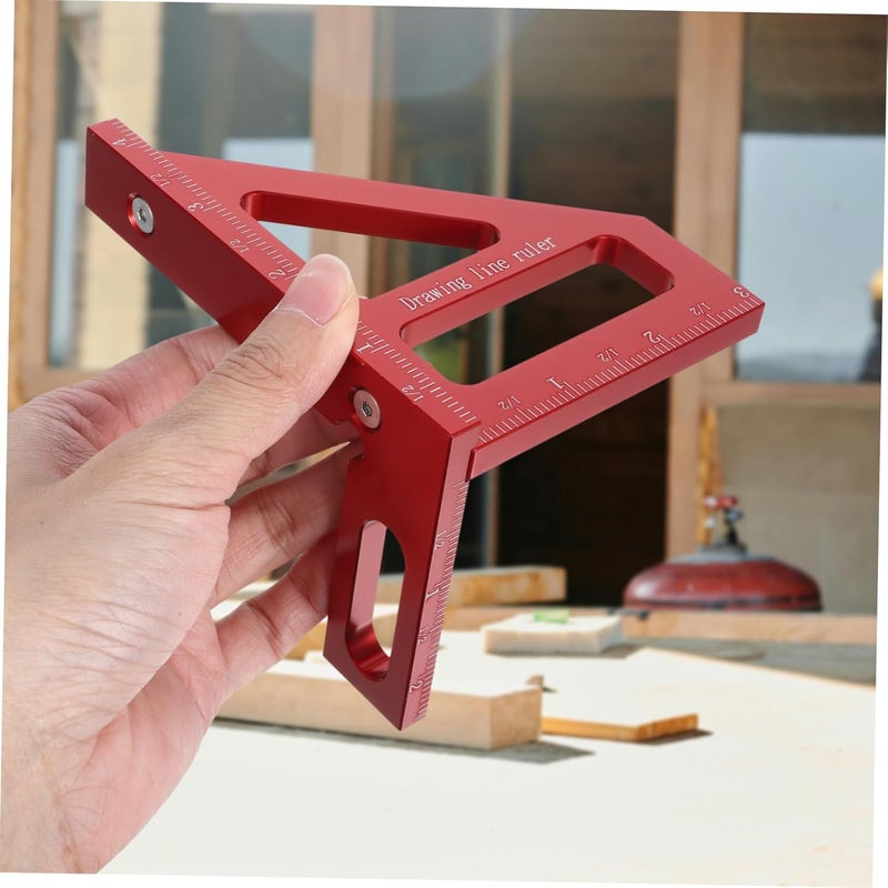 TEHAUX 90Degree Multi Angle Measuring Ruler Square Protractor Precision Tool for Woodworking Metalworking Engineering Versatile Measurement - Image 3