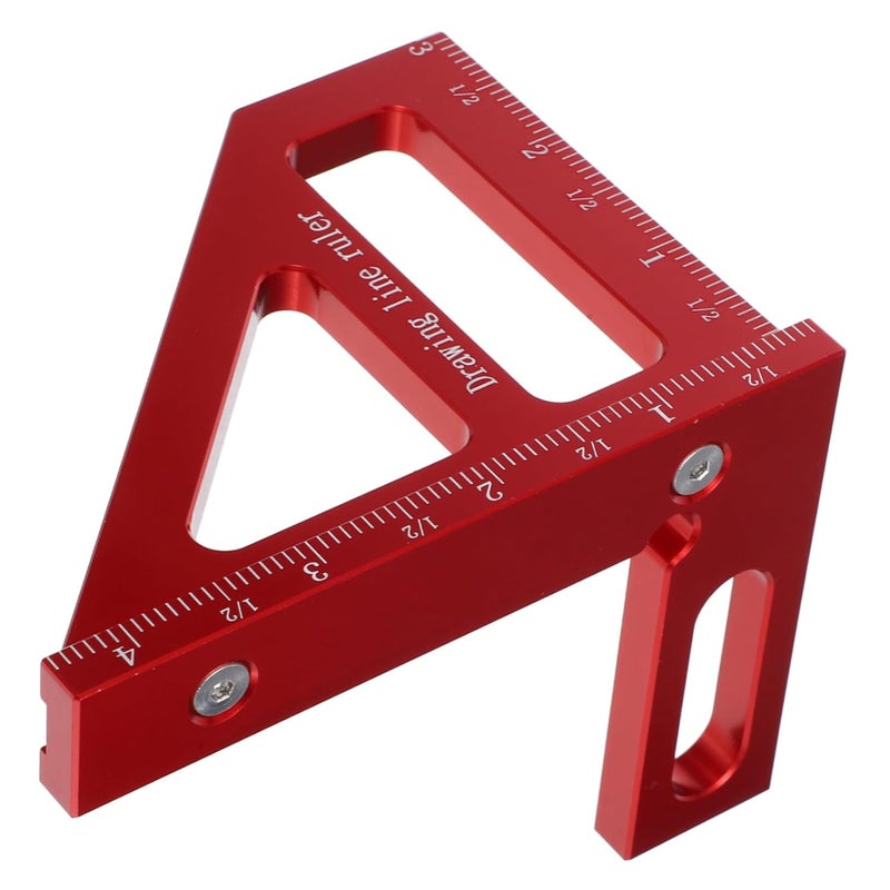 TEHAUX 90Degree Multi Angle Measuring Ruler Square Protractor Precision Tool for Woodworking Metalworking Engineering Versatile Measurement - Image 1