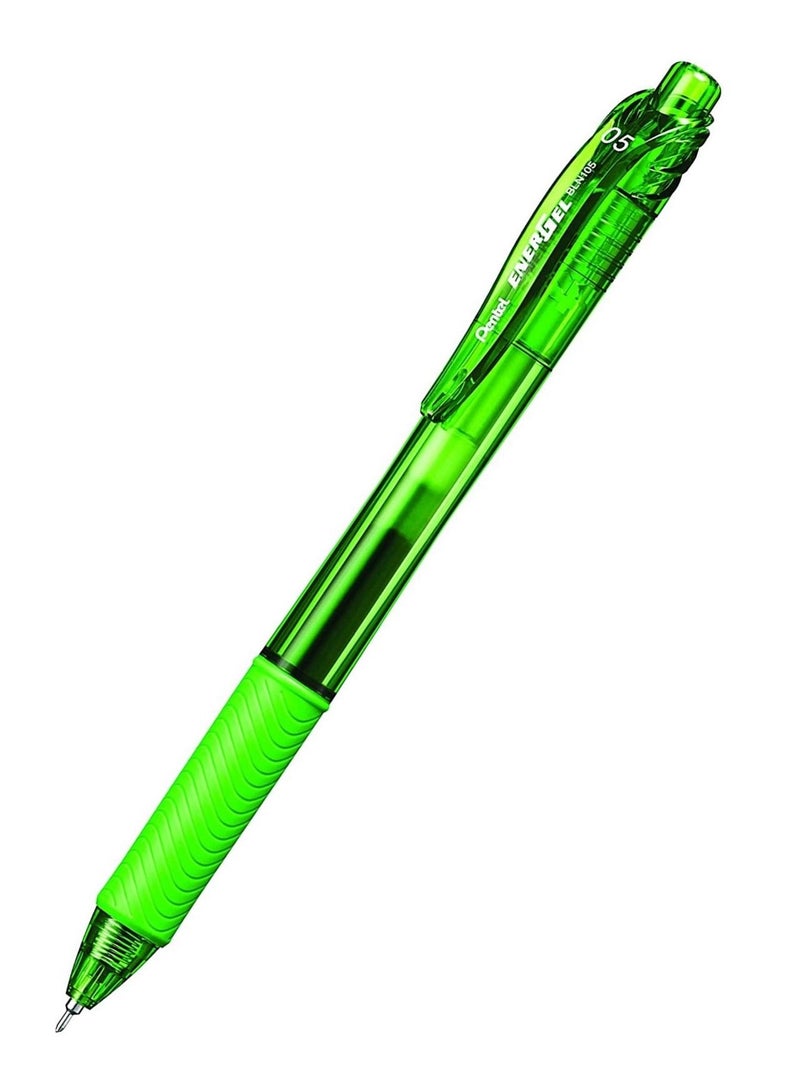 Pentel 12-Piece Energel Gel Ink Pen 0.5mm Tip Lime Green Ink - Image 3