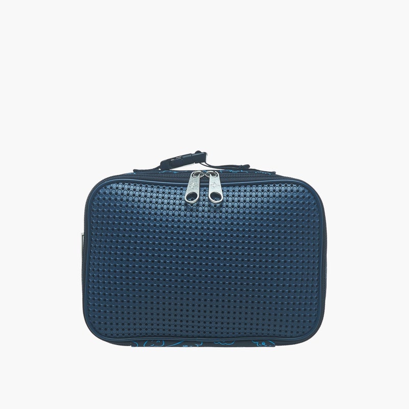 light_and_nine Lunch Bag-With Jibbitz-1 Cmprt With Zipper Closure- (Eva) Blue \ 26X18X8 - Image 1