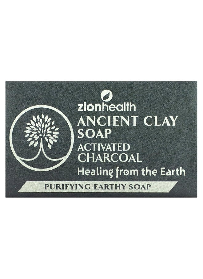Zion Health Zion Health, Ancient Clay Bar Soap, Activated Charcoal, 6 oz (170 g)  - Image 1
