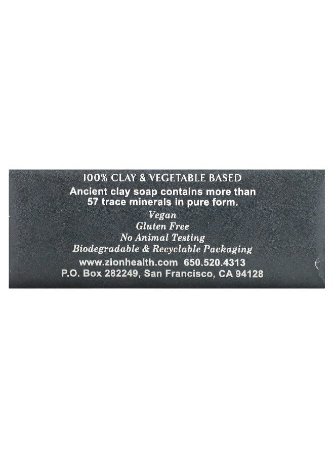 Zion Health Zion Health, Ancient Clay Bar Soap, Activated Charcoal, 6 oz (170 g)  - Image 3
