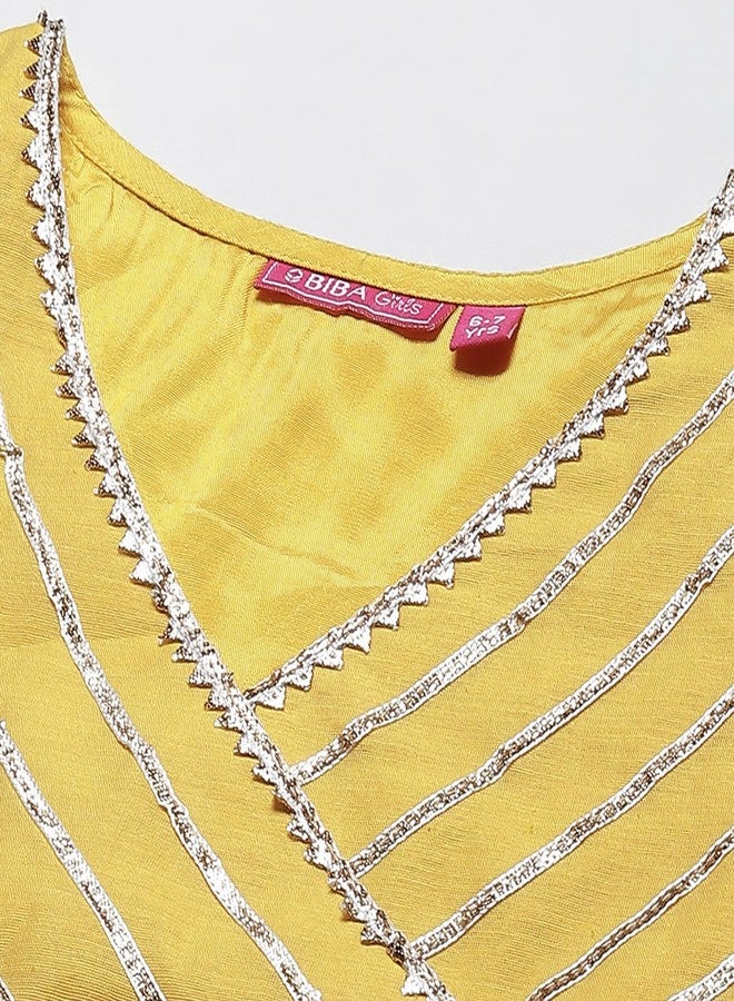 BIBA GIRL PRINTED RELAXED KID(KW4972_YELLOW_13) - Image 2