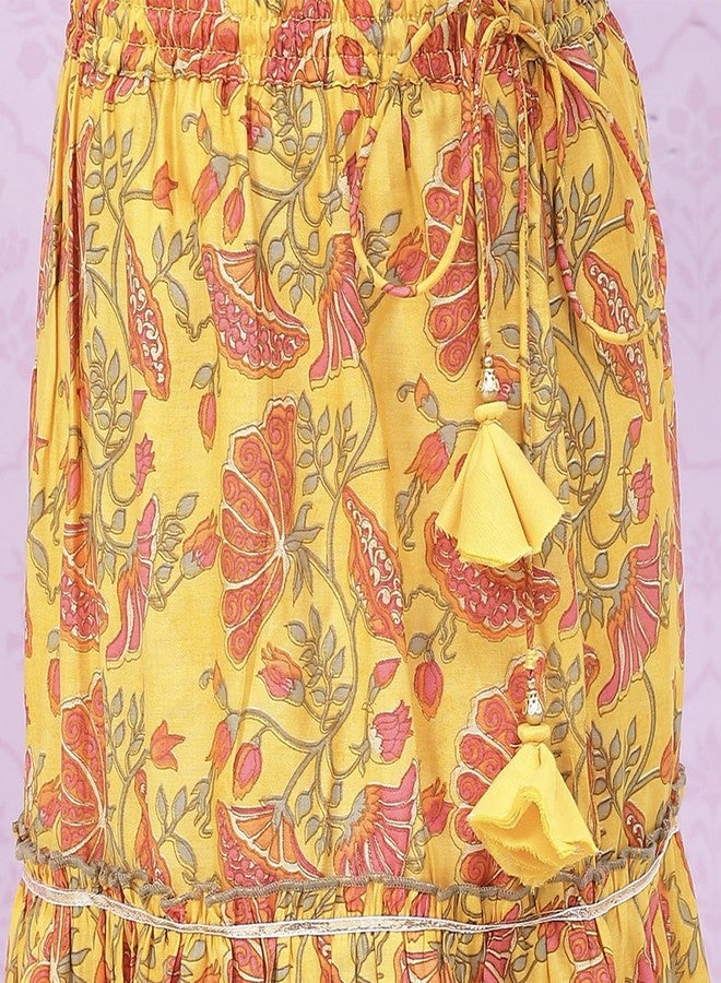 BIBA GIRL PRINTED RELAXED KID(KW4972_YELLOW_13) - Image 3