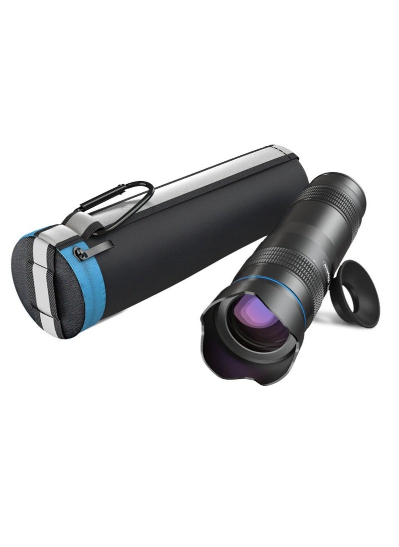 APEXEL - APL-JS28X HD 28X Metal Single-tube Telescope Phone Telephoto Lens with Manual Focus for Most Smartphones for Traveling Sport Events Concert Bird Watching Photography - Image 1