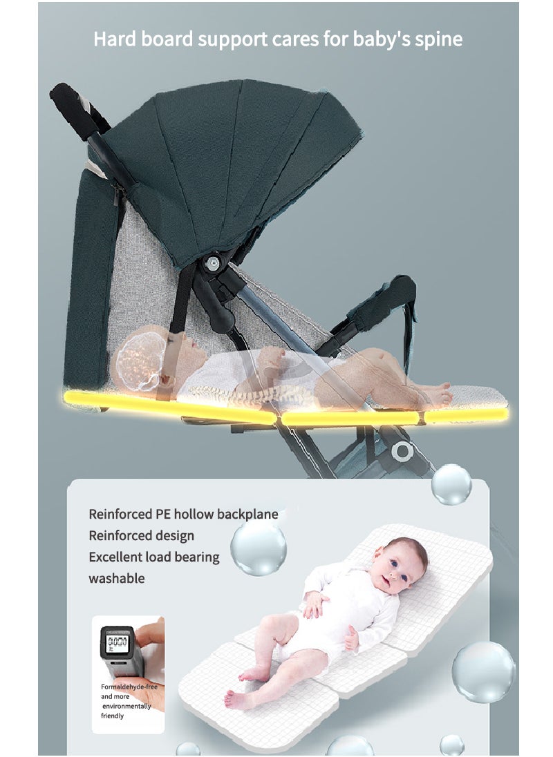 MaBaby Multifunctional Baby Stroller, Can Sit And Lie Lightweight Baby Stroller, Portabel And Foldable Baby Travel Stroller  - Image 2
