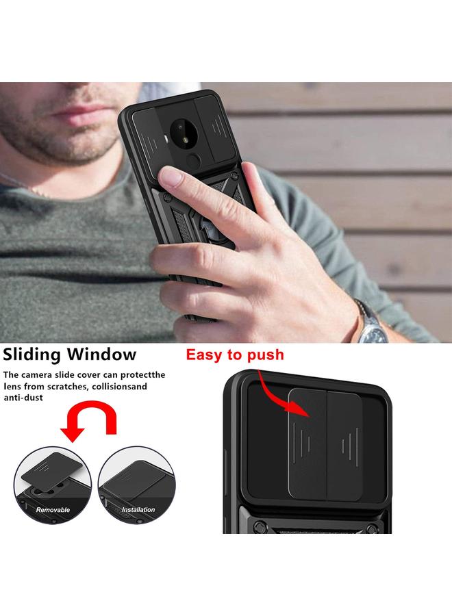 S-TOP Case For Nokia C30 Sliding Camera Cover Design TPU+PC Phone Case - Image 5