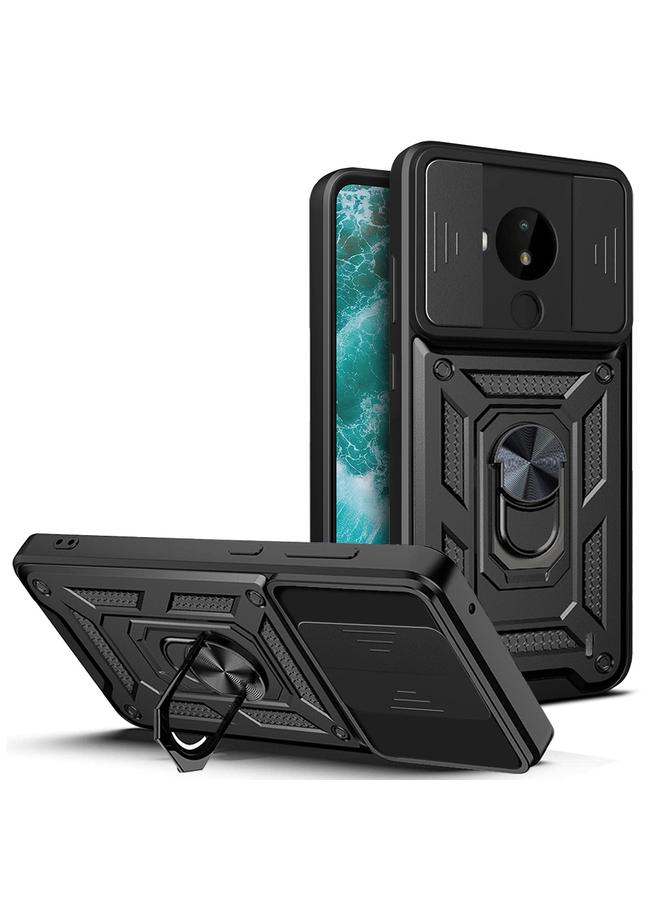 S-TOP Case For Nokia C30 Sliding Camera Cover Design TPU+PC Phone Case - Image 1