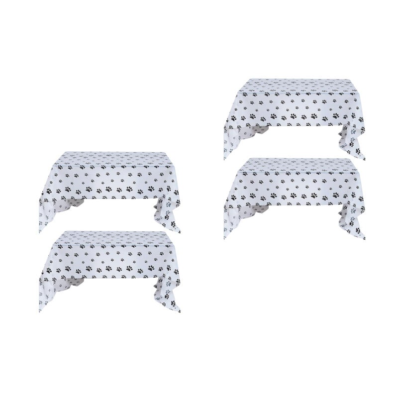 4 pcs Disposable Tablecloth Party Table Cover Tablecloth For Rectangle Table - Image 1