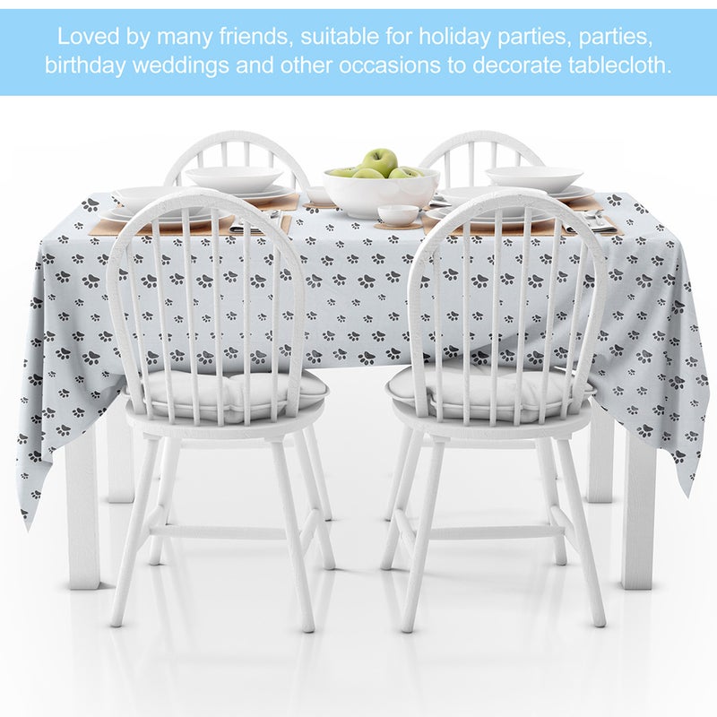 4 pcs Disposable Tablecloth Party Table Cover Tablecloth For Rectangle Table - Image 4