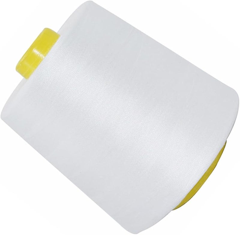 White Polyester Sewing Machine Thread 8000 Yards for Quilting Embroidery and Tailor Use - Image 2