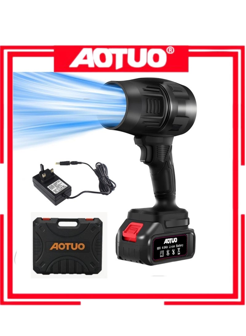 AOTUO Portable Duster, Adjustable Speed ​​Compressed Air Duster, 2025 Upgraded Handheld Cordless Leaf Blower Portable Duster, Mini Jet Dry Blower for Outdoor, Camping, Cleaning - Image 1