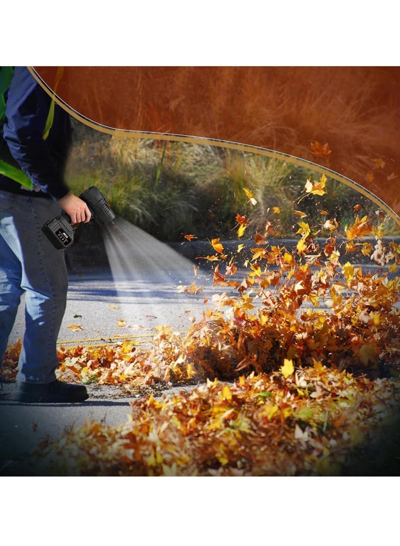 او تو او منفضة غبار محمولة، منفضة هواء مضغوطة بسرعة قابلة للتعديل، منفاخ أوراق محمول لاسلكي مطور 2025، منفاخ غبار محمول، منفاخ جاف صغير للاستخدام في الهواء الطلق والتخييم والتنظيف - Image 3