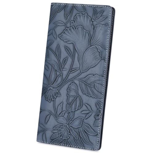 FALAN MULE Ultra Slim Thin Wallet for Women Bifold Leather RFID Blocking Designer Credit Card Holder - Image 1