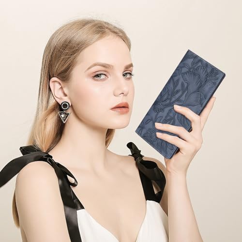 FALAN MULE Ultra Slim Thin Wallet for Women Bifold Leather RFID Blocking Designer Credit Card Holder - Image 3