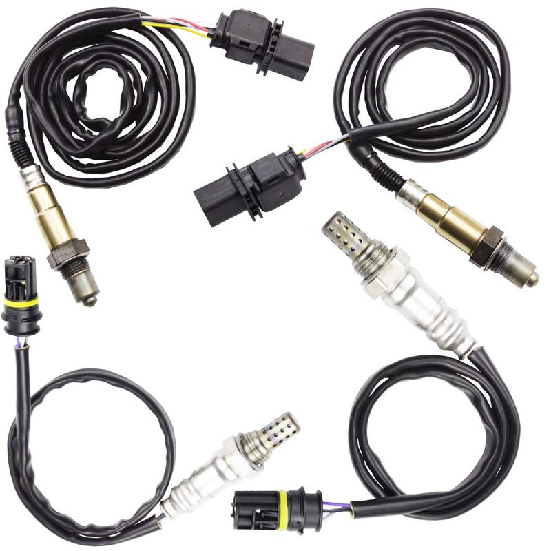 higherbro 4x 4 Air Fuel Ratio Oxygen O2 Sensor 1 2 for BMW 328xi 20072008 30L BMW 328i xDrive 20092013 30L Upstream Downstream