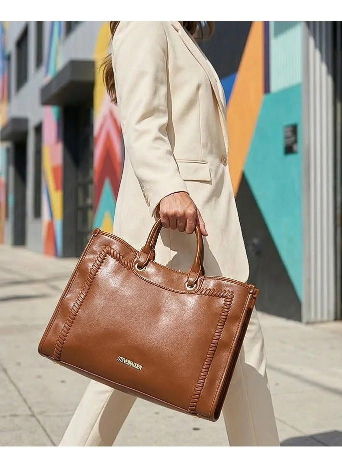 ستيف مادن 907308-2-BRN Brown Women's Tote Bag