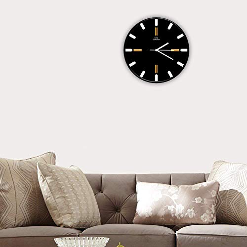 IIK COLLECTION 12-inch Designer Plastic Analogue Round WallClock for Home, Kitchen, Living Room, Bedroom, Office (30 cm x 30 cm x 6 cm) - Image 4