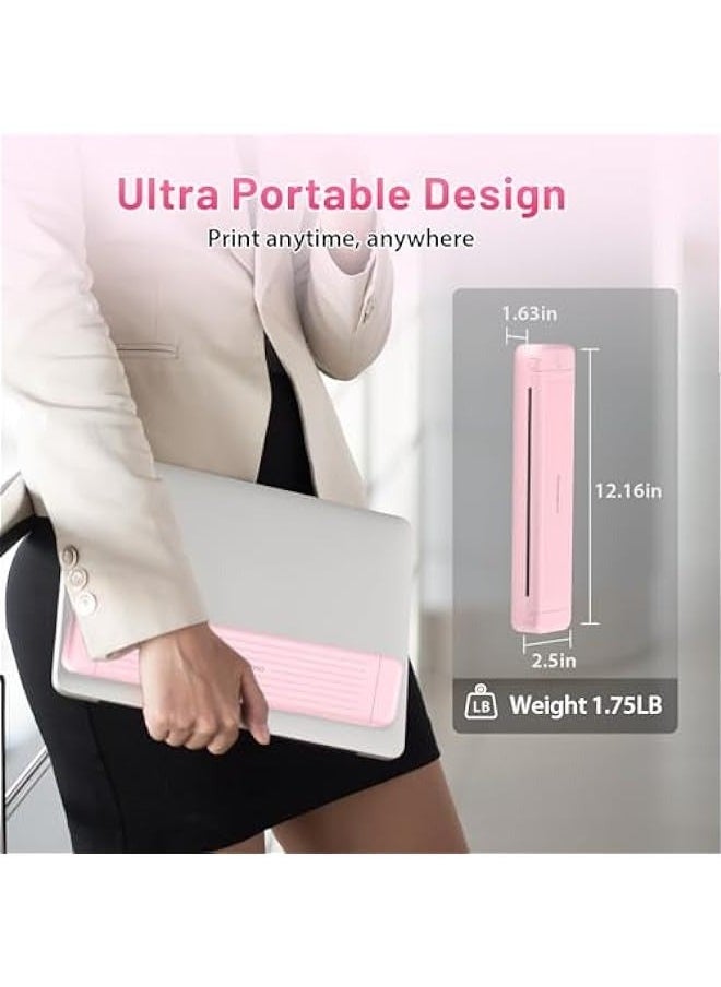 phomemo Portable Printers Wireless for Travel, P831 Bluetooth Thermal Transfer Printer Support US Letter/A4/A5/B5 Copy Paper, 300 DPI Mobile Inkless Printer for iOS, Android & Laptop  - Image 5